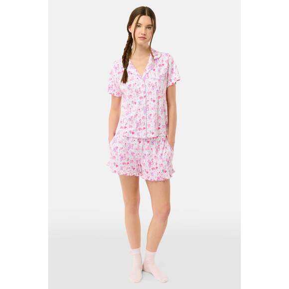 Roller Rabbit Love Letters Wyatt Polo Pajamas Size XSPINK / XS - Picture 3 of 3